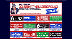 Desktop Screenshot of conservativeundergroundstickers.com